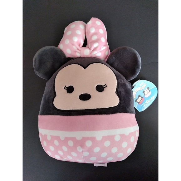 Disney Plush Minnie Mouse Pink Polka-dot Squishmallow 8"  NWT - Picture 1 of 5